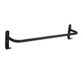 Equine Rug Rail With Tack Hooks - Black