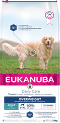 Eukanuba Daily Care Adult Overweight Dry Dog Food - Chicken 12.5kg
