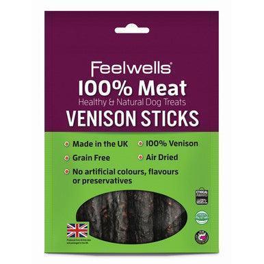 Feelwells 100% Meat Treats Venison Sticks 100g