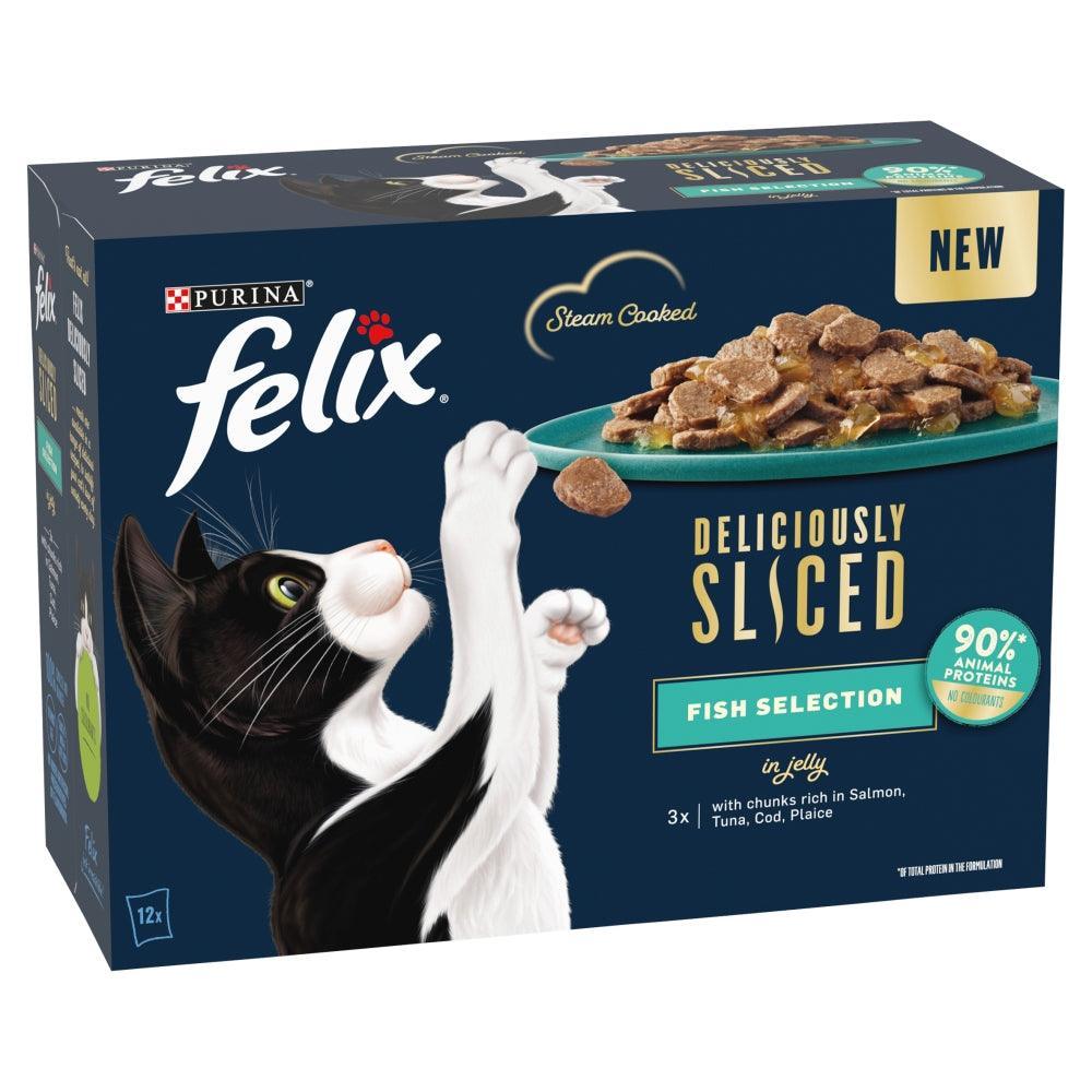 Felix Deliciously Sliced Ocean Fish Selection in Jelly 12x80g