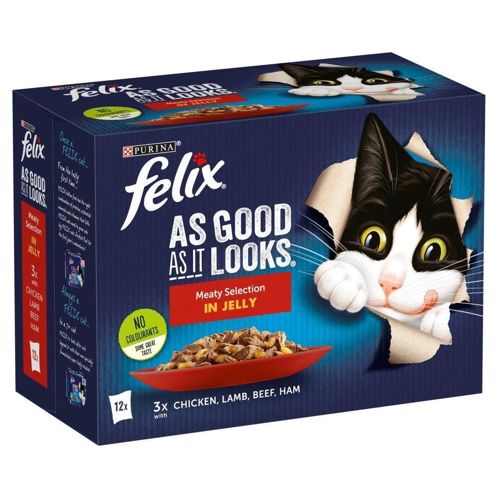 Felix Pouch As Good As It Looks Meaty Selection (Beef) in Jelly 12x100g
