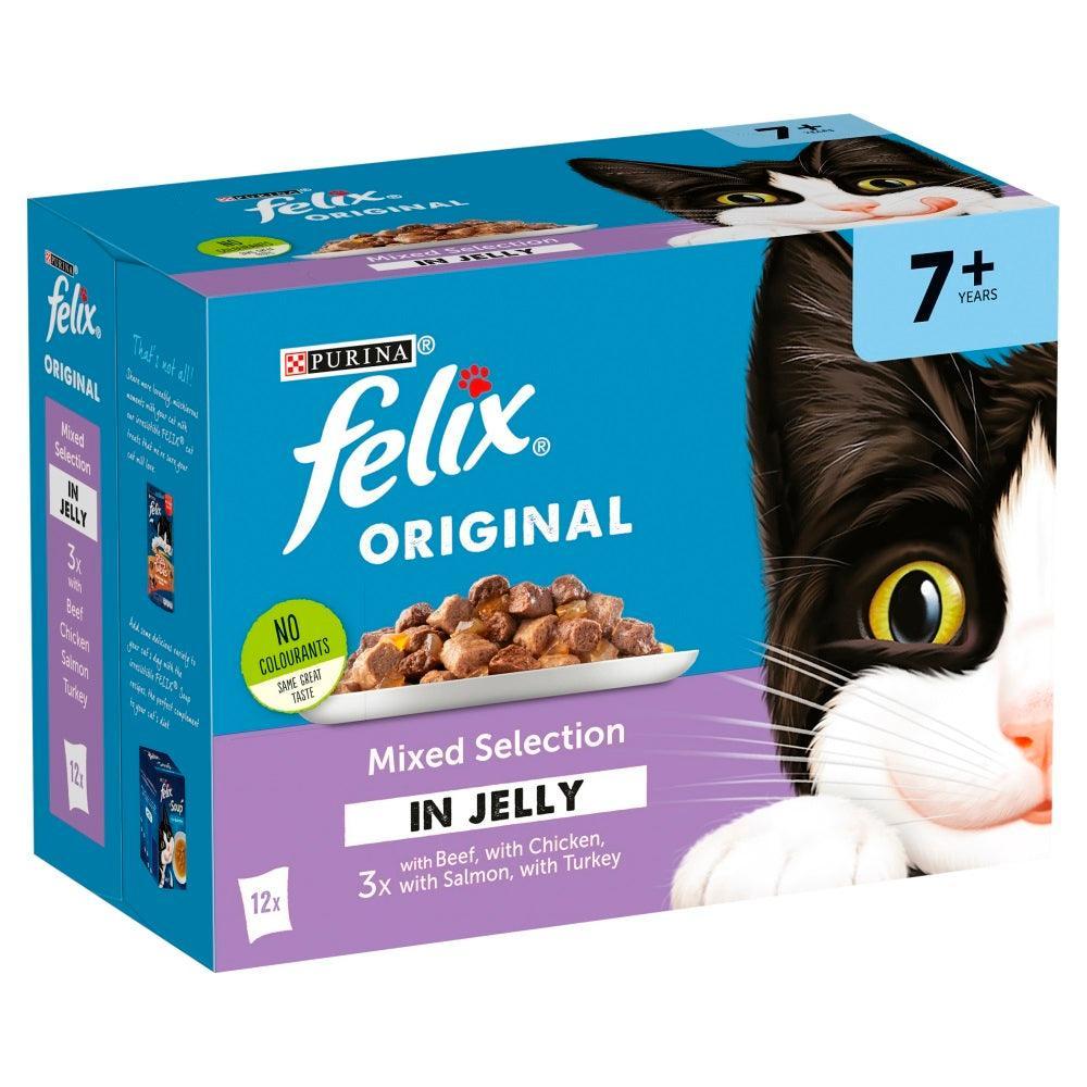 Felix Senior Pouch Variety Pack in Jelly 12x100g