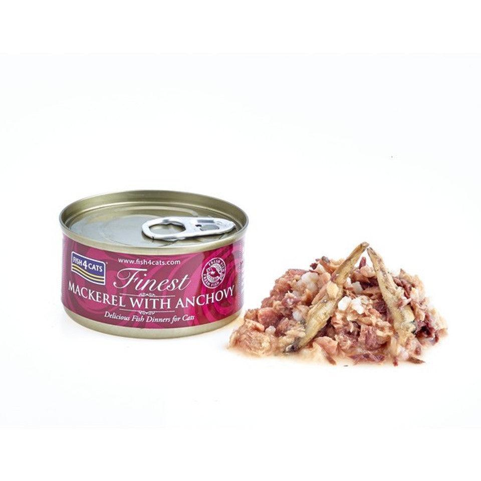 Fish4Cats Finest Mackerel With Anchovy BUY 9 GET 1 FREE! 70g x 10