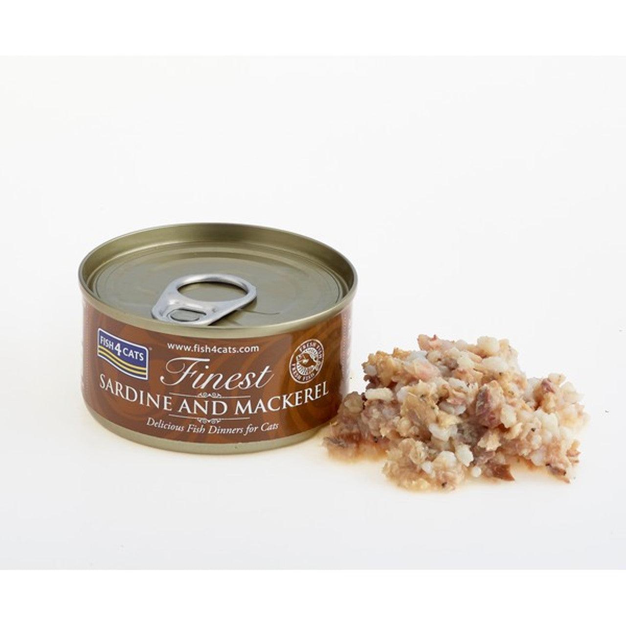 Fish4Cats Finest Sardine With Mackerel BUY 9 GET 1 FREE! 70g x 10