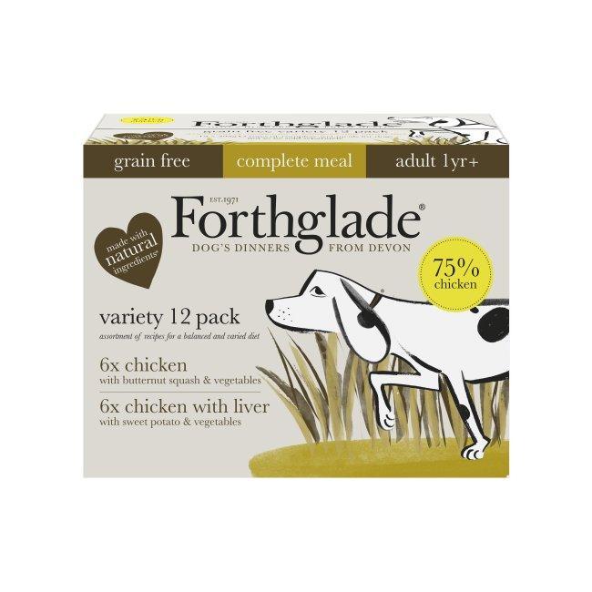 Forthglade Adult Complete Grain Free Duo Chicken & Chicken Liver 395g