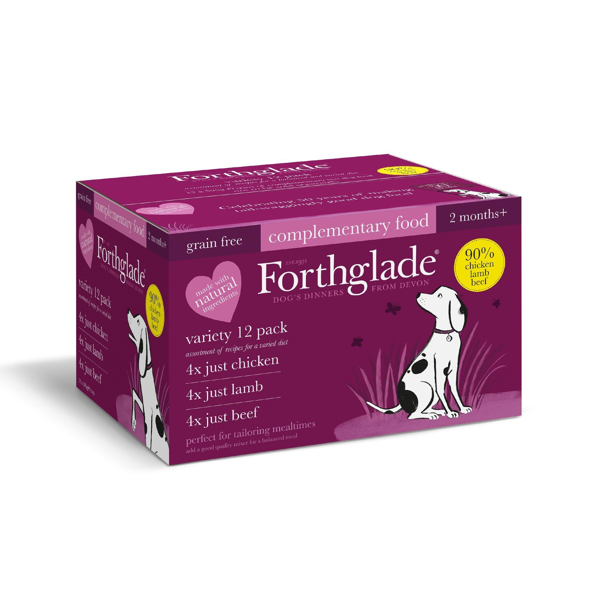 Forthglade Adult Just Grain Free Multicase Trays 395g