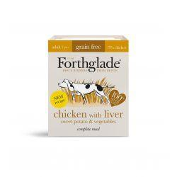 Forthglade Complete Grain Free Adult Chicken, Liver, Sweet Potatoes & Vegetables, 18 x 395g