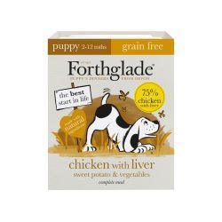 Forthglade Complete Puppy Chicken with Liver Grain Free, 18 x 395g