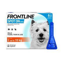 FRONTLINE Spot On Dog Small - 6 pipettes, 6's