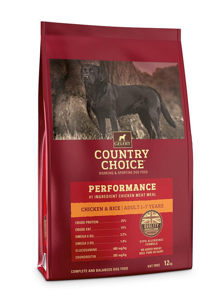 Gelert Country Choice Adult Performance Chicken 12kg VAT FREE