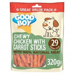 Good Boy Chewy Chicken & Carrot Sticks, 320g