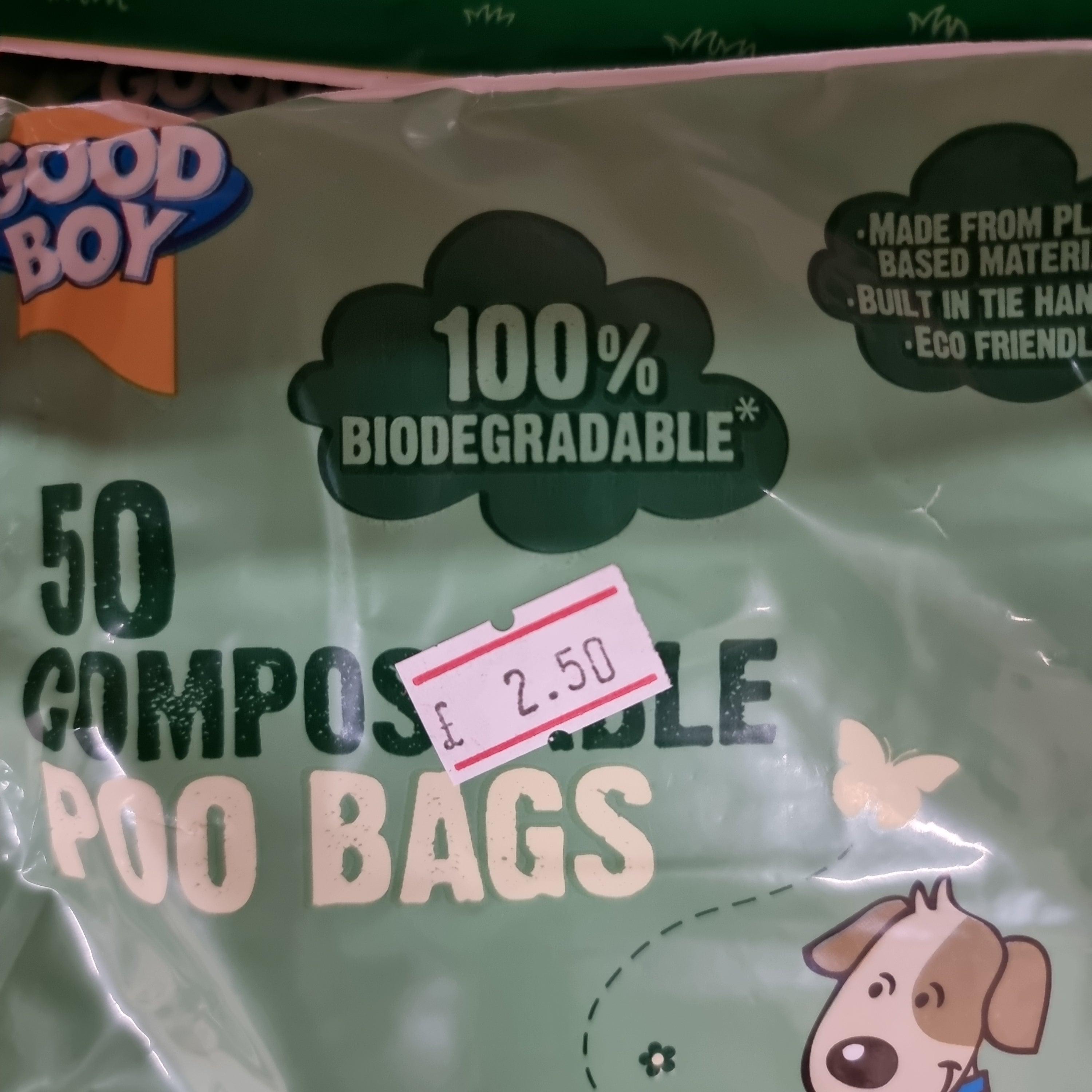 Good Boy Compostable Poo Bags - 50 Pack