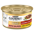 Gourmet Gold Salmon & Chicken Chunks in Gravy 85g