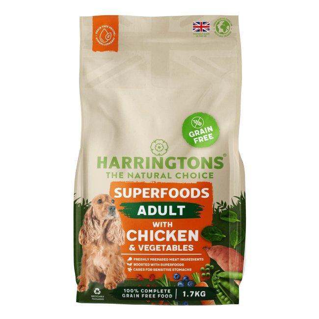 Harringtons Dog Grain Free Superfood Ckn 1.7kg