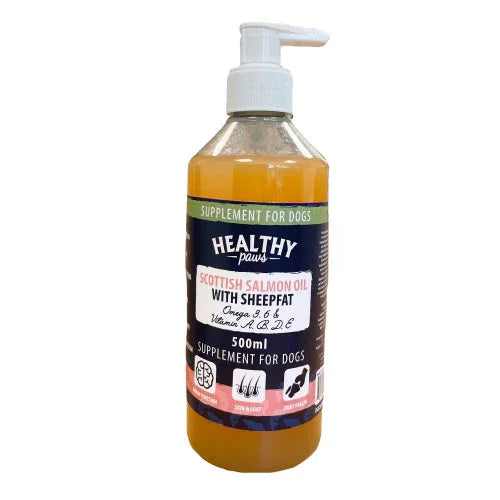 Heathly Paws Scottish Salmon Oil with Sheepfat 500ml