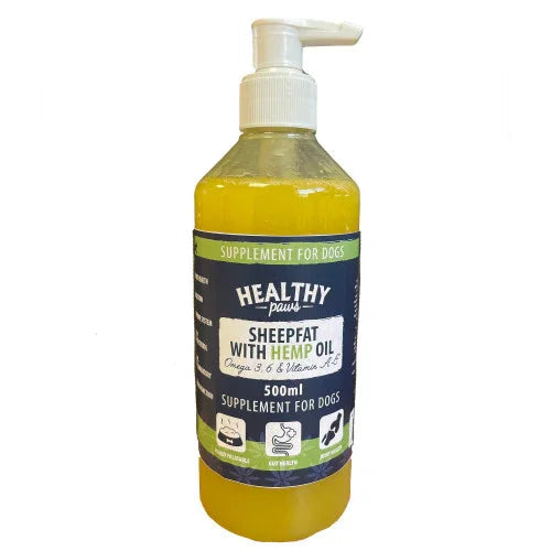 Heathly Paws Sheepfat with Hempseed Oil 500ml