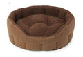 House of Paws Brown Tweed Faux Sheepskin Oval Snug