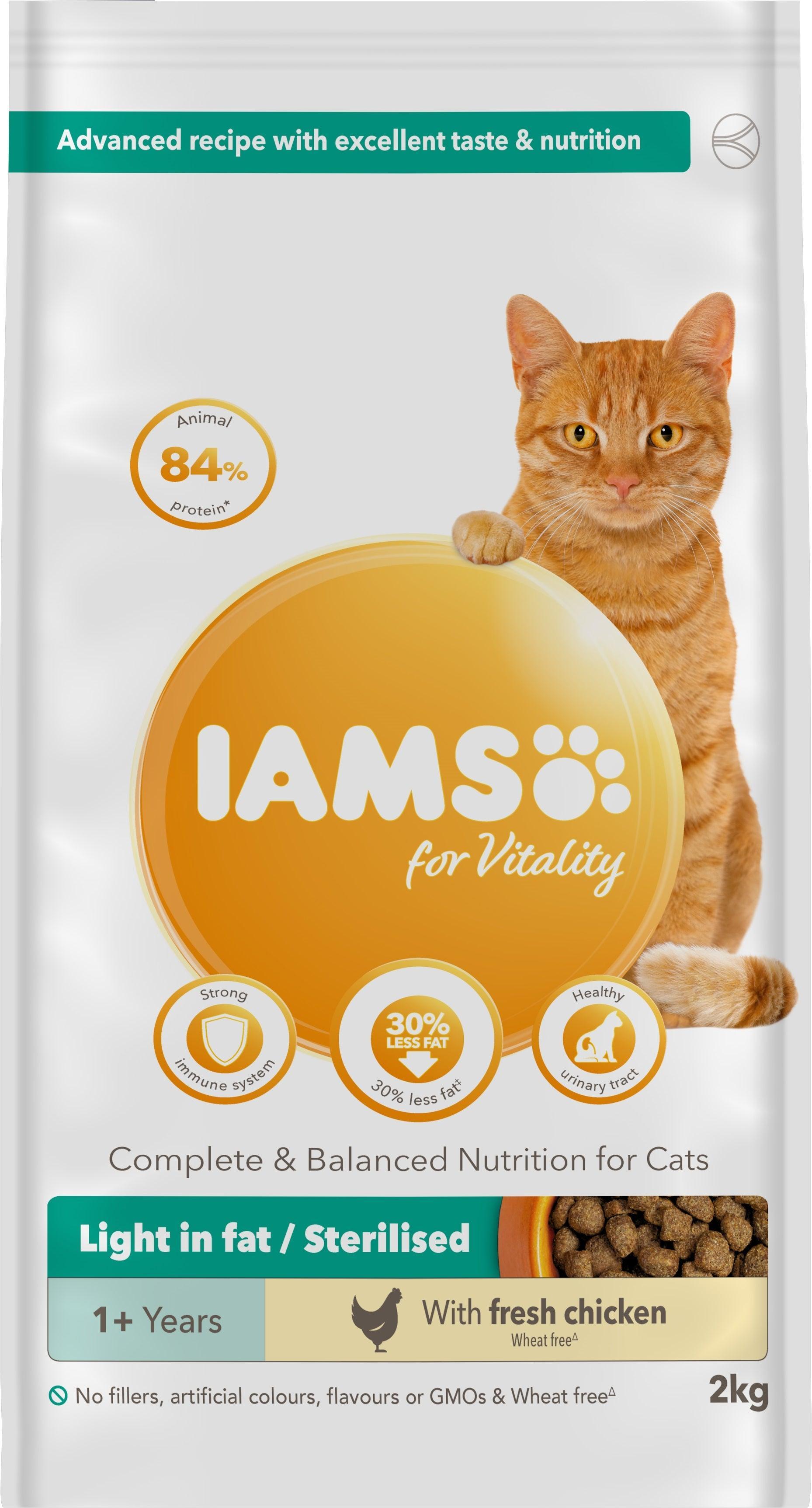 Iams Cat Adult Vitality Lght/Ster 2kg