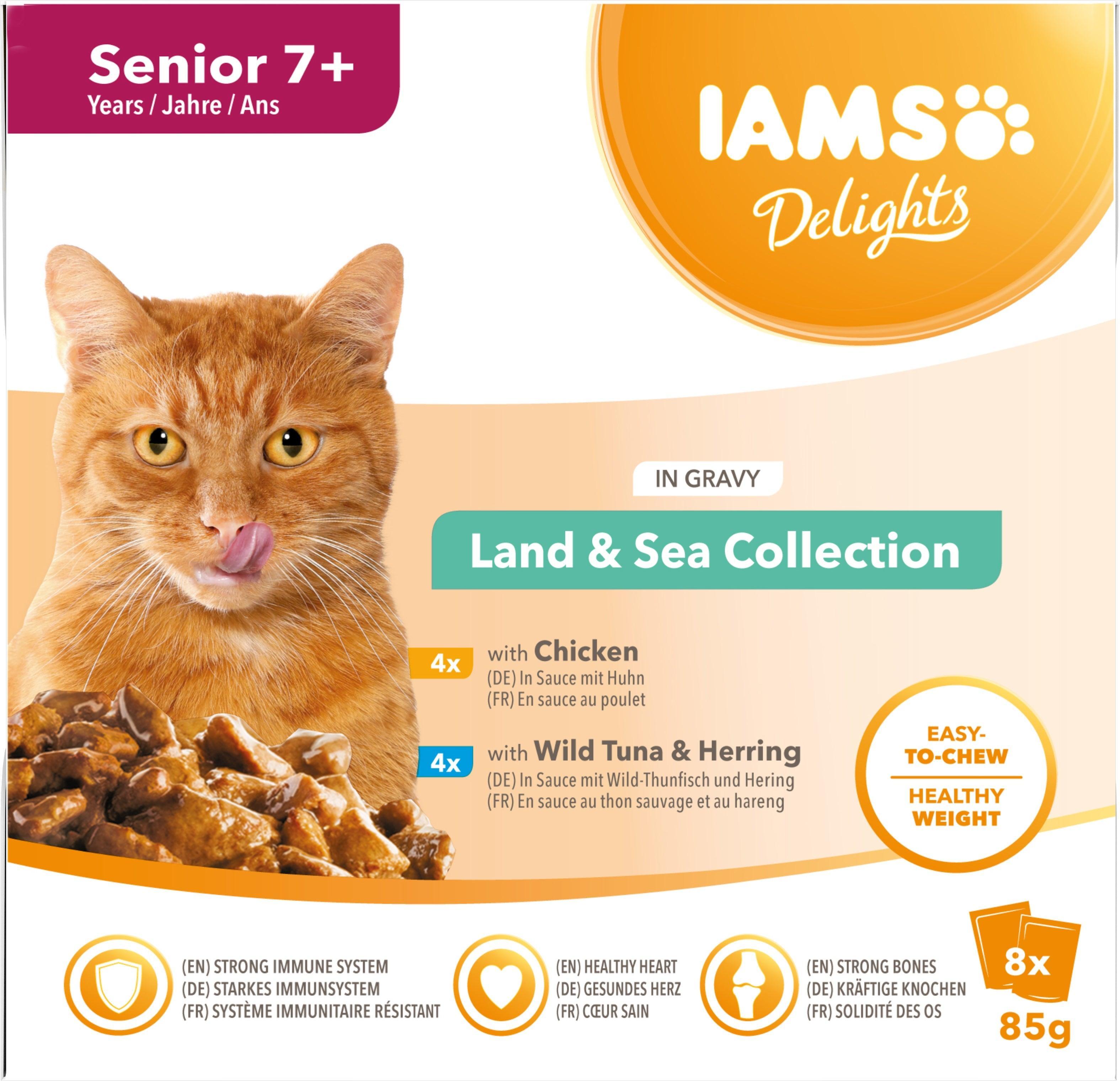Iams Senior Delight Land&Sea Gravy 85g
