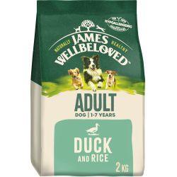 James Wellbeloved Adult Complete Dry Dog Food Duck & Rice – 2kg / 15kg