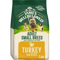 James Wellbeloved Adult Small Breed Complete Dry Dog Food – 7.5kg / 1.5kg