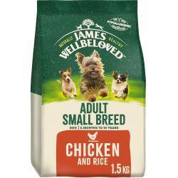James Wellbeloved Adult Small Breed Complete Dry Dog Food – 7.5kg / 1.5kg