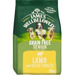 James Wellbeloved Grain Free Senior Dry Dog Food Lamb & Veg, 10kg