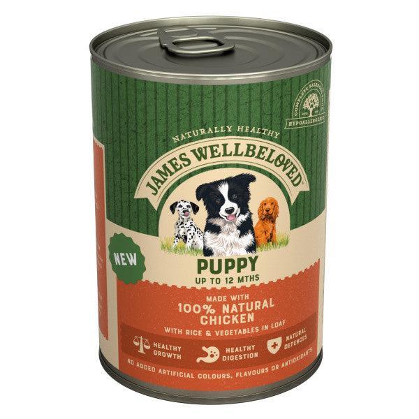 James Wellbeloved Puppy Chicken Loaf Tin 400g