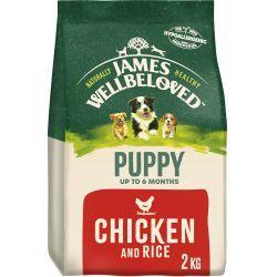 James Wellbeloved Puppy Dry Dog Food Chicken & Rice, 2kg
