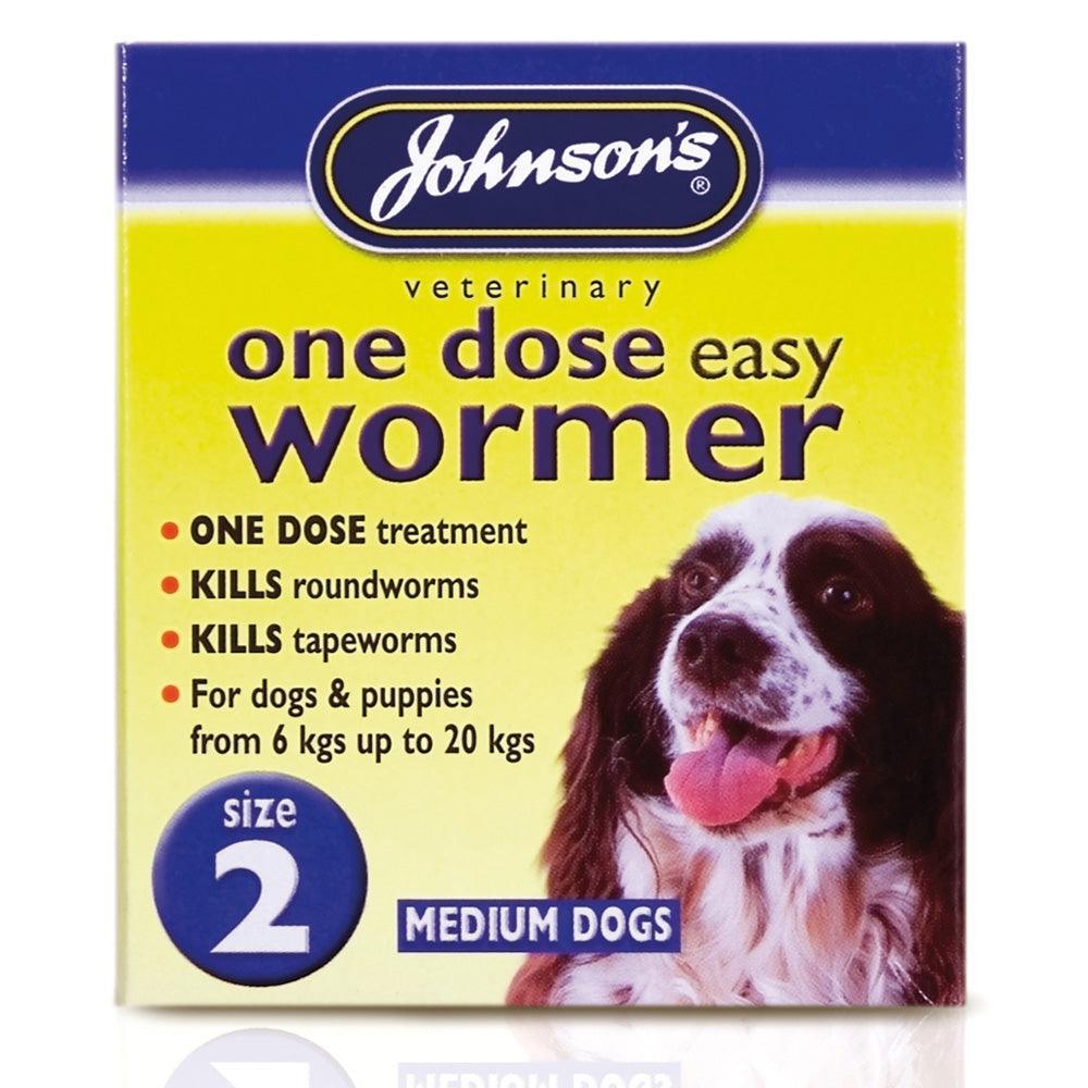 JVP Dog One Dose Wormer Size 2 2 Tablets