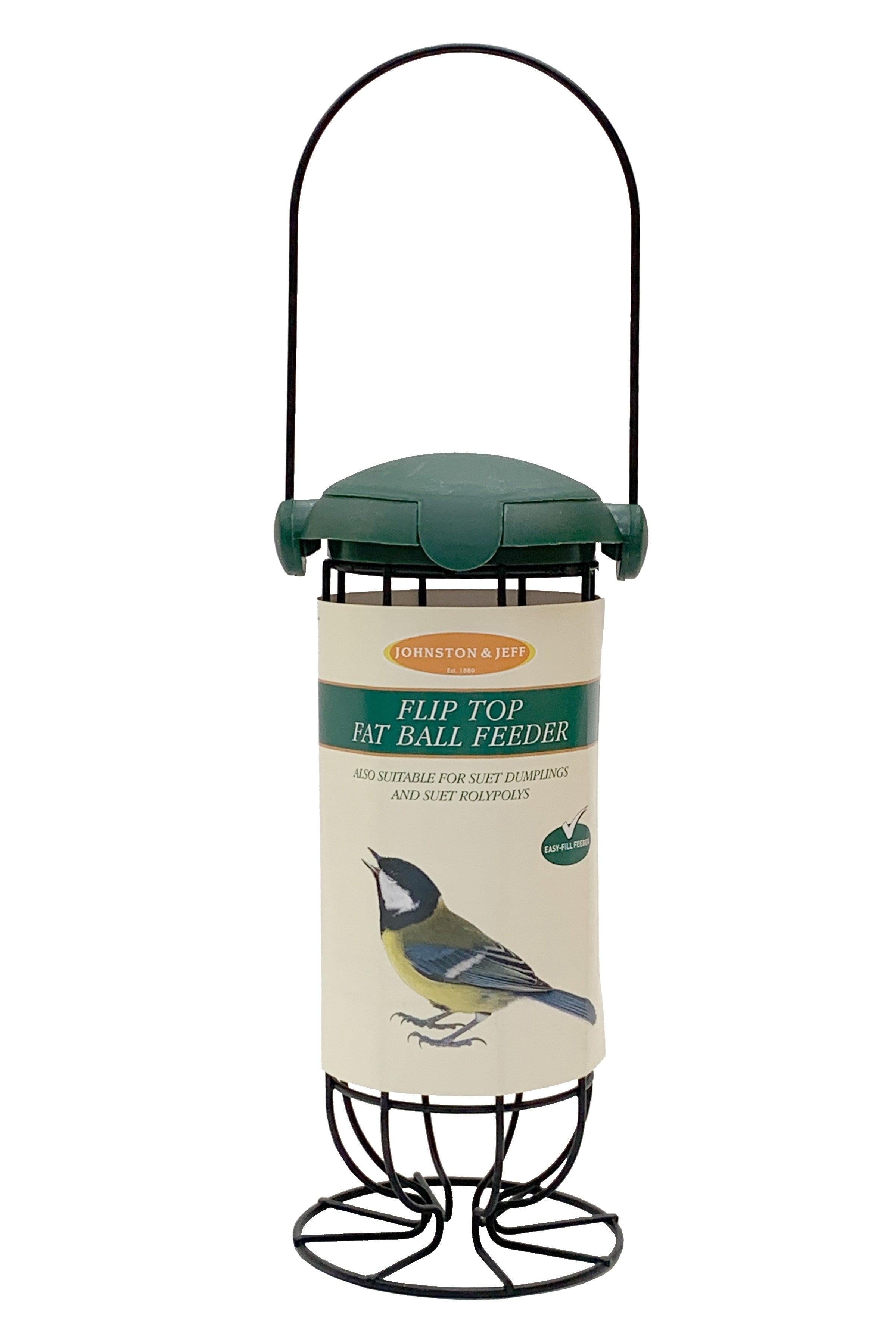 Johnston & Jeff Flip Top Fat Ball Feeder 20cm
