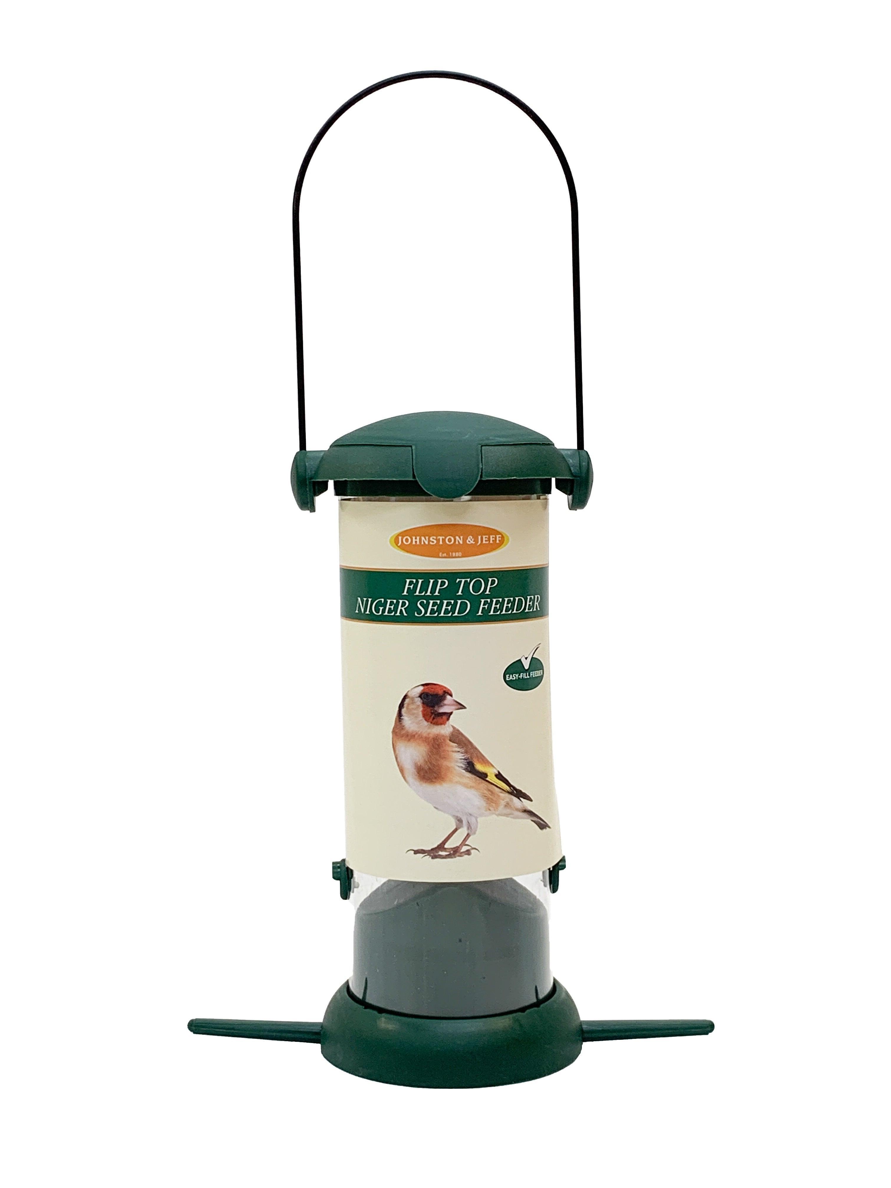 Johnston & Jeff Flip Top Niger Feeder 20cm