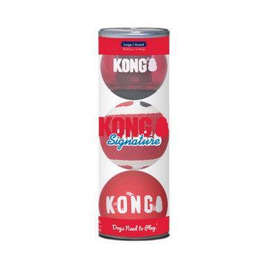 KONG Signature Balls 3pk Assorted Large