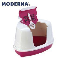 Moderna Corner Hooded Flip Loo Litter Tray