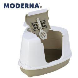 Moderna Corner Hooded Flip Loo Litter Tray