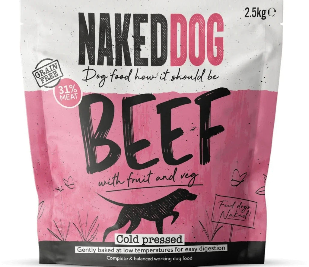 Naked Dog Premium Cold Pressed Beef – 2.5kg / 10kg