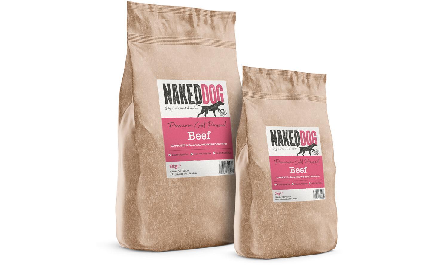 Naked Dog Premium Cold Pressed Beef – 2.5kg / 10kg