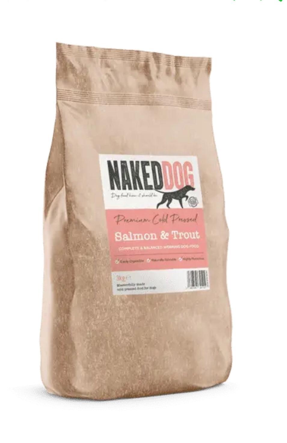 Naked Dog Premium Cold Pressed Salmon & Trout – 2.5kg / 10kg