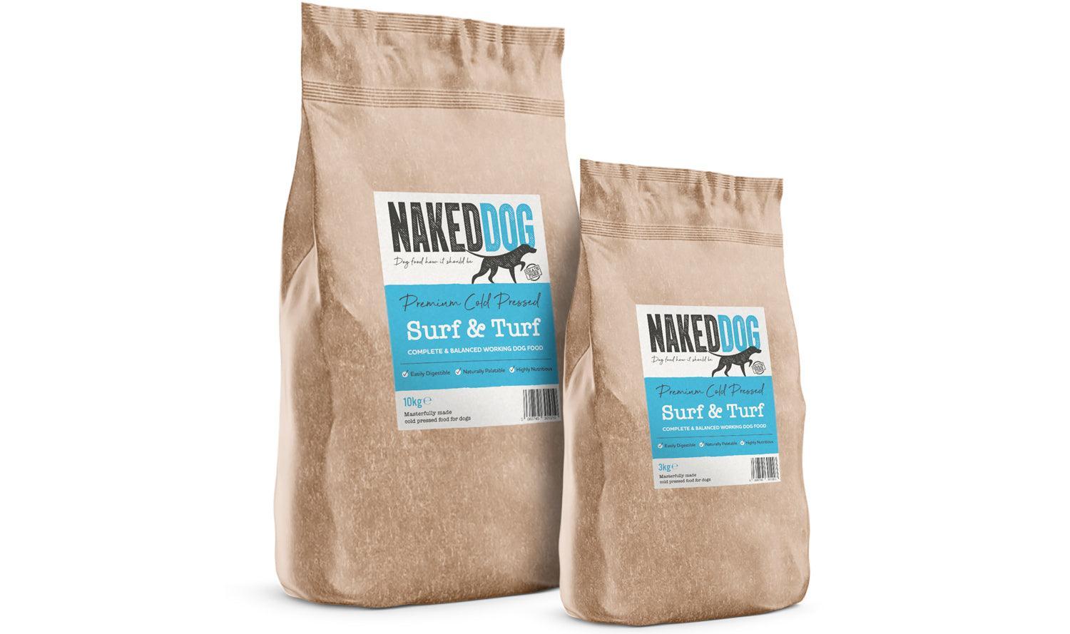 Naked Dog Premium Cold Pressed Surf & Turf – 2.5kg / 10kg