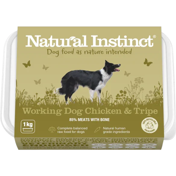 Natural Instinct Working Dog Chicken & Tripe 1kg