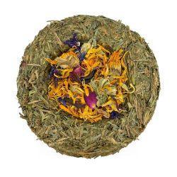 Natural Nibbles Hay Bowl Flower Feast, 11cm