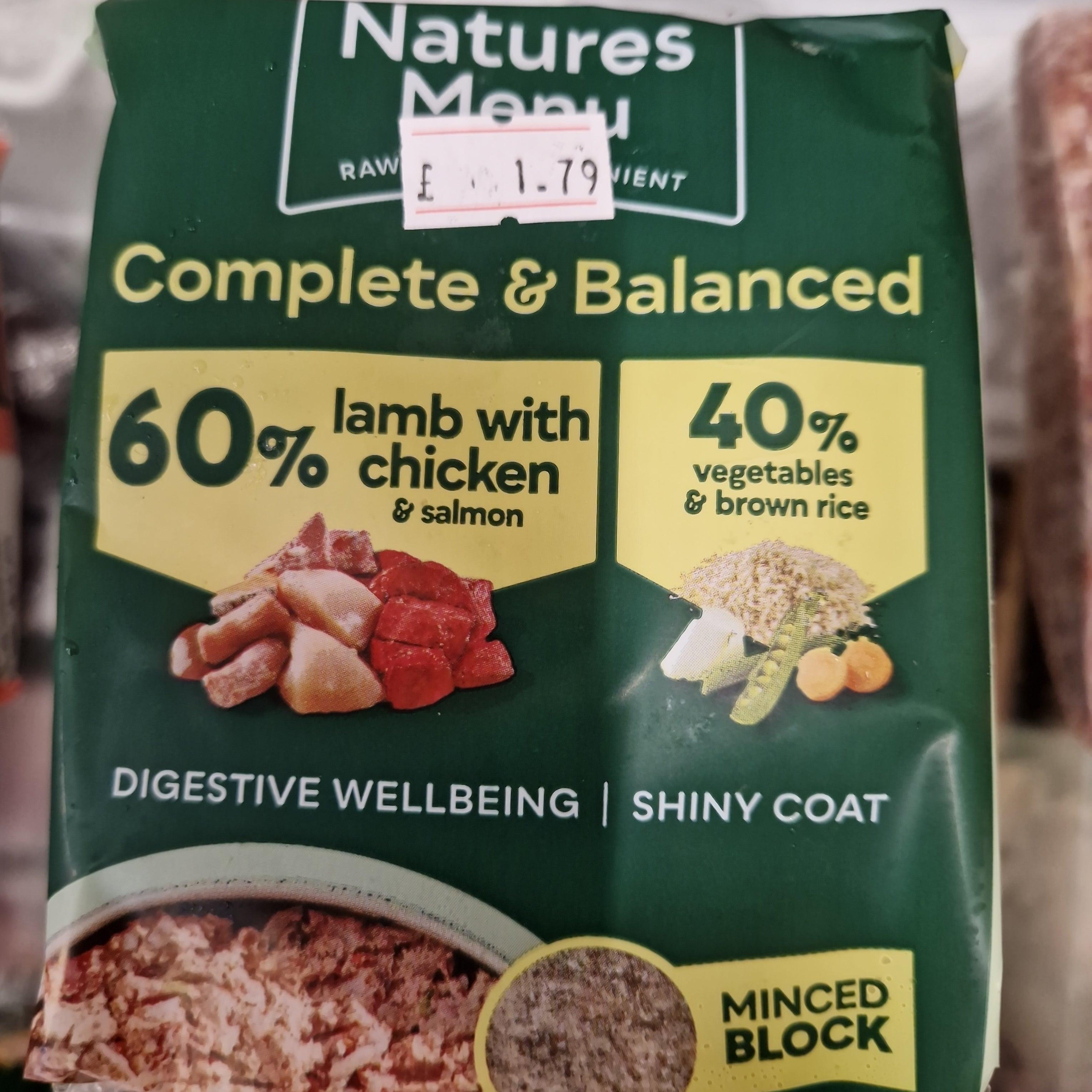 Natures Menu 60/40 Lamb & Chicken, 300g