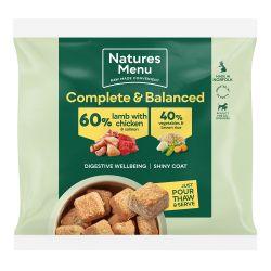 Natures Menu 60/40 Lamb & Chicken Nuggets Frozen, 1kg