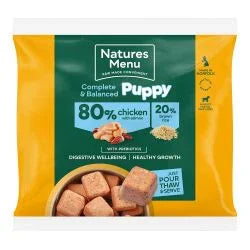 Natures Menu 80/20 Puppy Chicken & Salmon Nuggets Frozen, 1kg