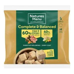 Natures Menu Original Chicken with Tripe Nuggets with Vegetables & Brown Rice, 1kg