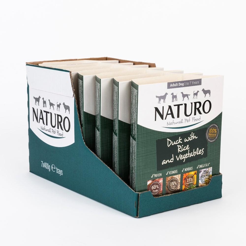 Naturo Adult Duck with Rice & Veg Tray 400g