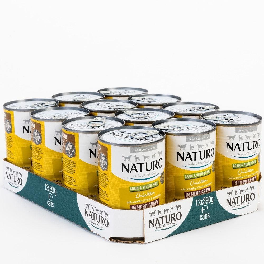Naturo Adult Grain & Gluten Free Chicken in Herb Gravy Tin 390g