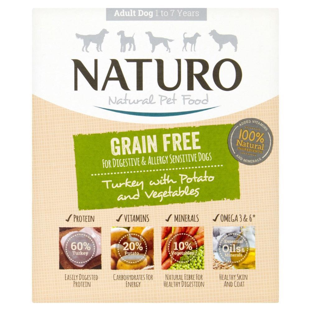 Naturo Adult Grain Free Turkey with Potato & Veg Tray 400g