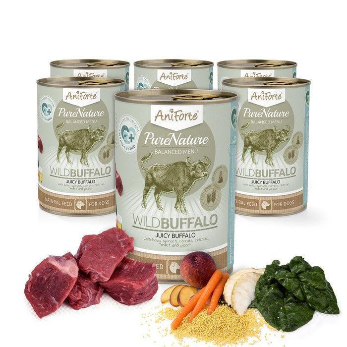 PureNature Wild Buffalo - Wet food for Dogs 6x400g