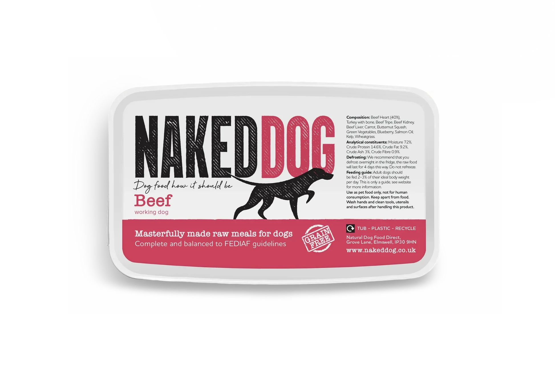 Naked Dog Beef Complete 2 x 500g